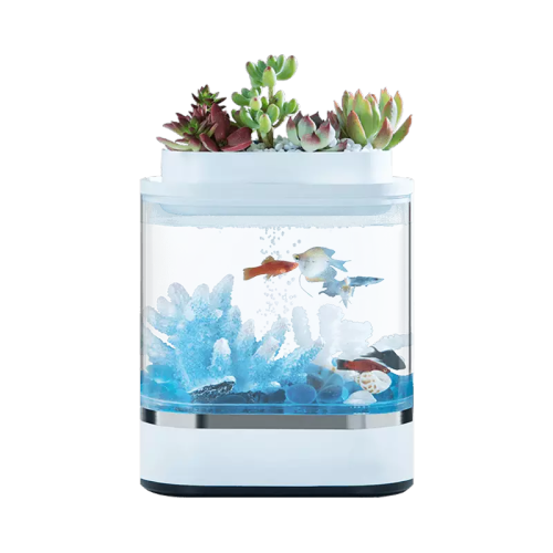 Xiaomi Geometry Mini Lazy Fish Tank Aquariums Самоочистка